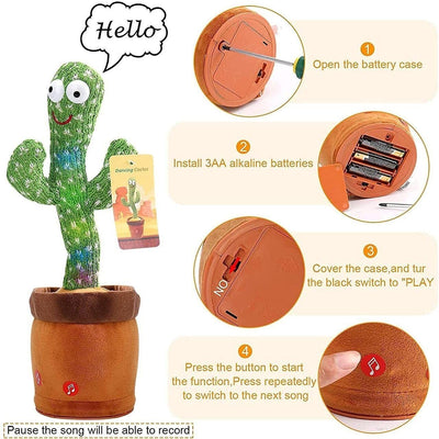 LED Musical Dancing & Mimicry Cactus Toy