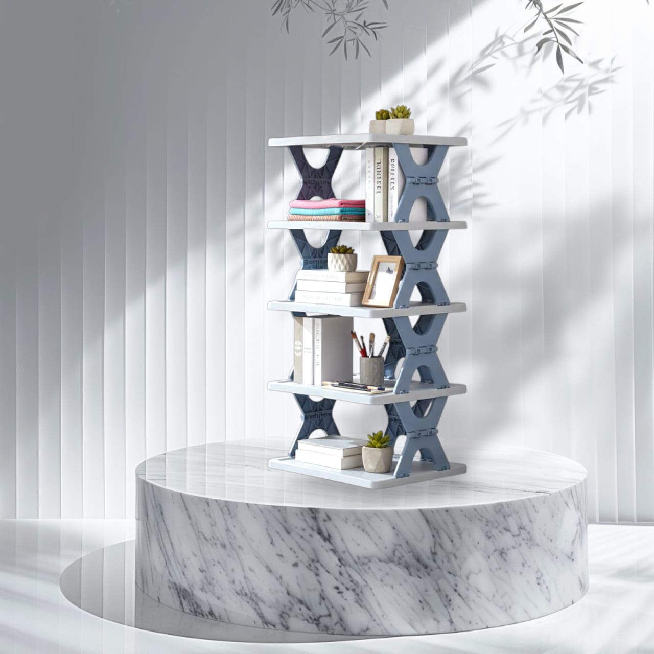 Creative 6 layer Foldable shoe rack | Portable Storage Organizer for Home & Office