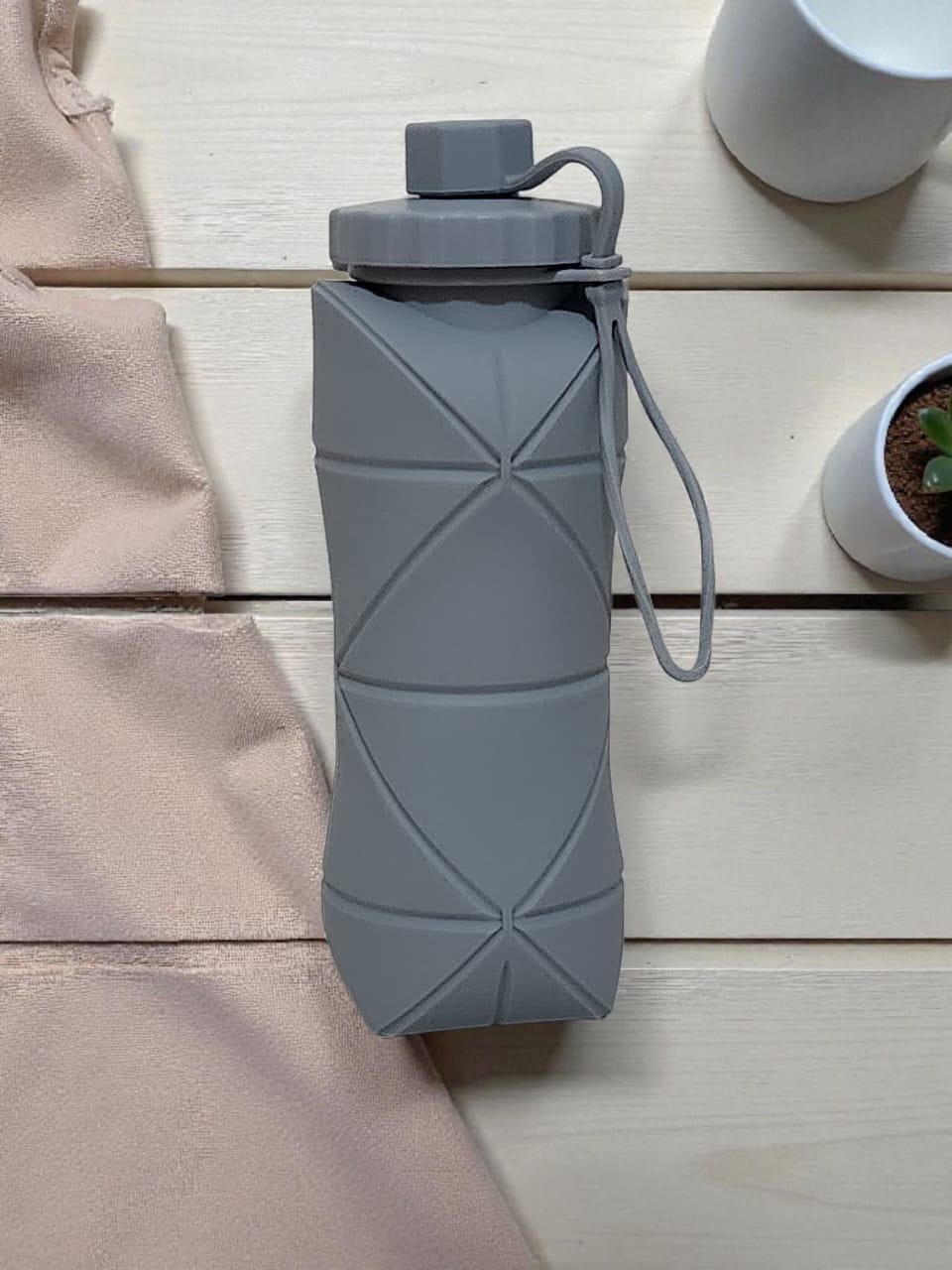 Silicone Folding Water bottle for Travel , Sports , Gym and Office