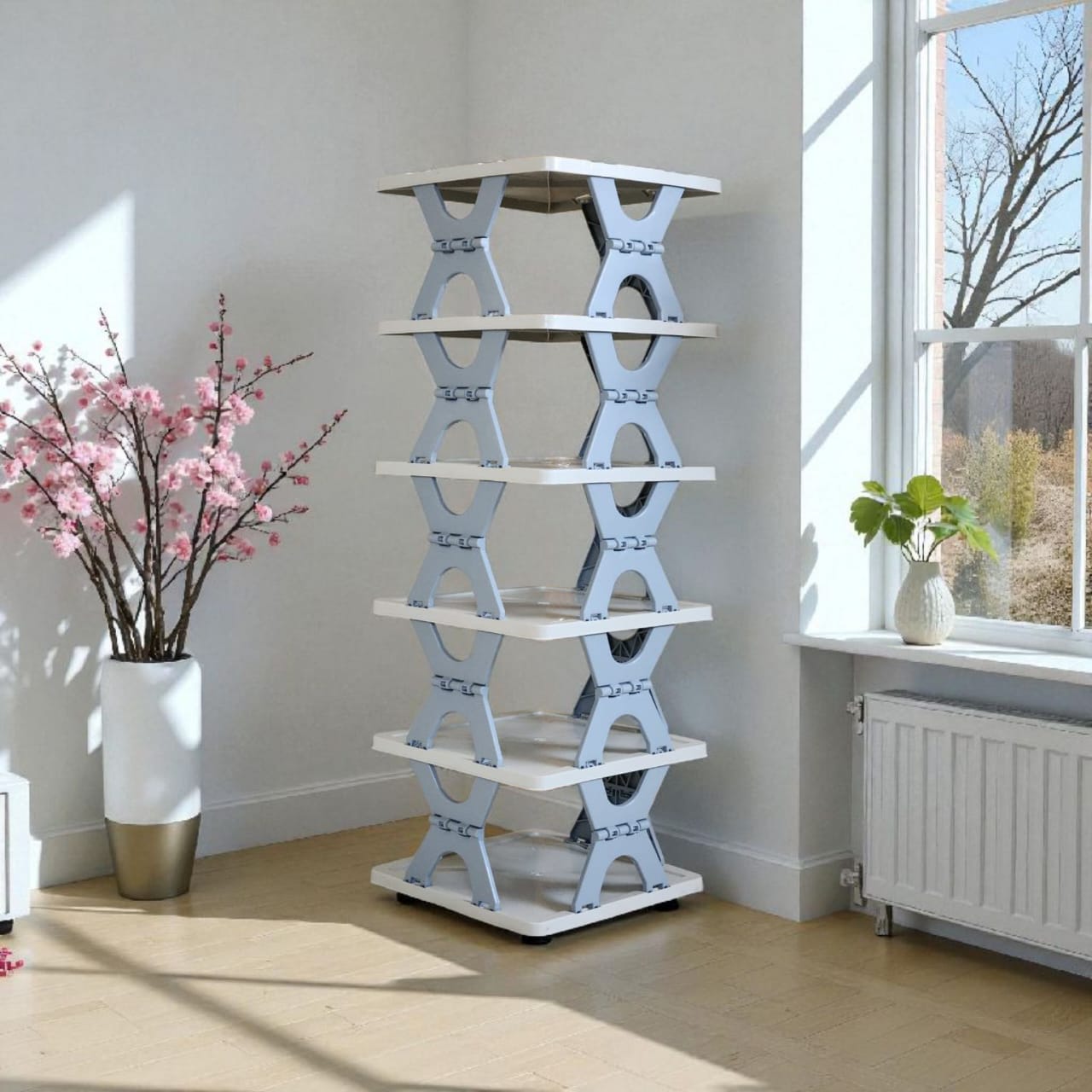 Creative 6 layer Foldable shoe rack | Portable Storage Organizer for Home & Office