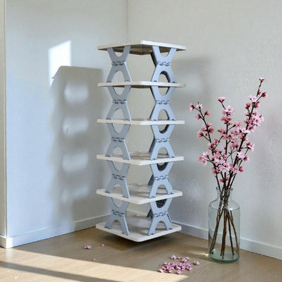 Creative 6 layer Foldable shoe rack | Portable Storage Organizer for Home & Office