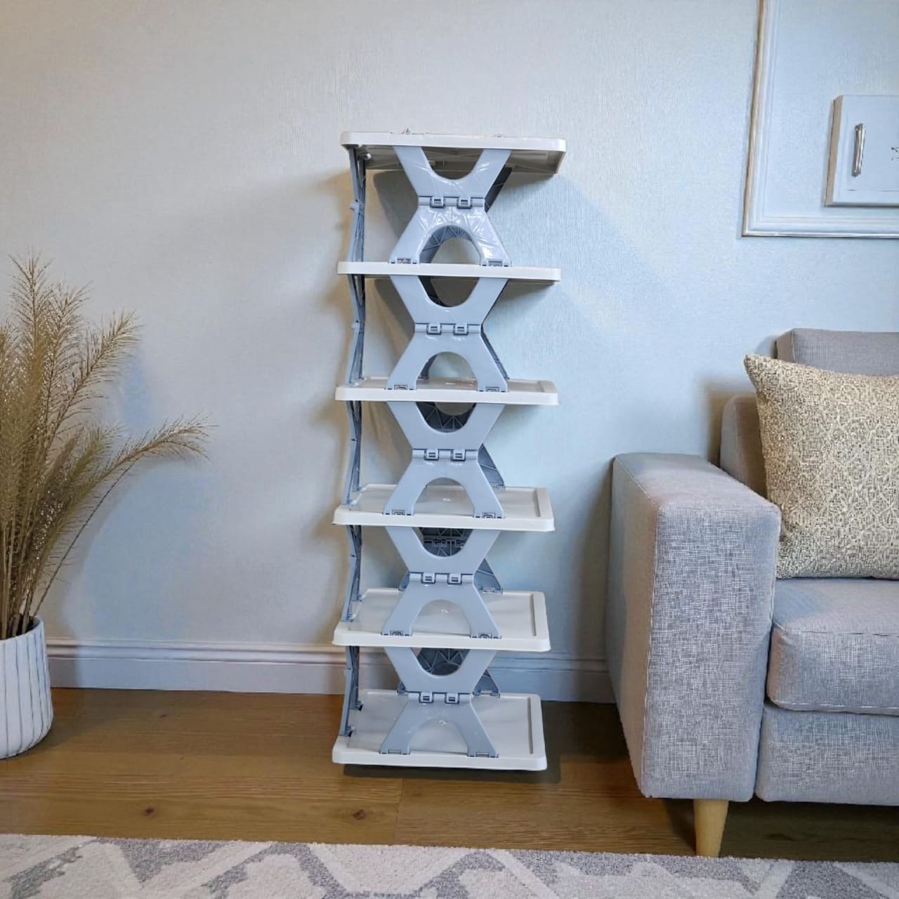 Creative 6 layer Foldable shoe rack | Portable Storage Organizer for Home & Office